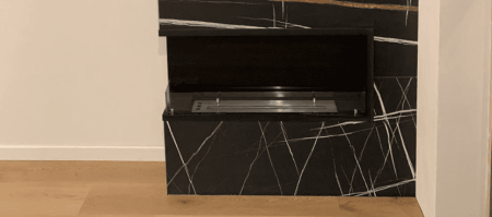 Угловой встраиваемый биокамин Firezo L'angolo Sinistro 1400