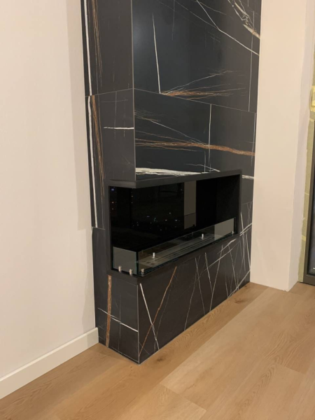 Угловой встраиваемый биокамин Firezo L'angolo Destro 1400