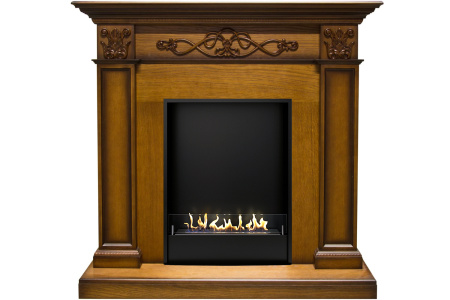 Биокамин в портале Firezo Verona Дуб антик