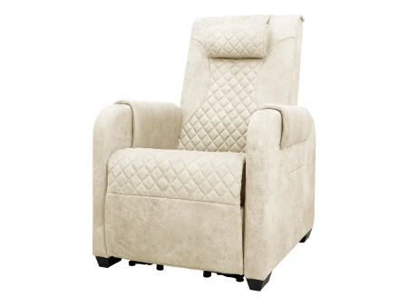 Массажное кресло реклайнер с подъемом FUJIMO LOUNGE UP F7003 ULFL Айвори (Orlando 1) Массажное кресло реклайнер с подъемом FUJIMO LOUNGE UP F7003 ULFL Айвори (Orlando 1)